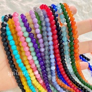 Lucky Stone 6mm Long Line Type (37cm) Used For Stringing Bracelets Necklaces Making Jewelry.