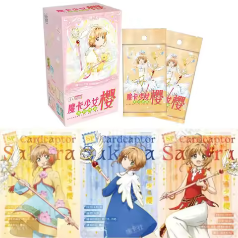 Genuine Cardcaptor Sakura Card Transparent Card Memory Chapter Fluorescent Small Card Anime Collecti
