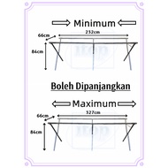 itop Pasar Malam Meja Lipat Boleh Dipanjangkan/ Foldable Table Rack With Plywood Market Stand/ Kendu