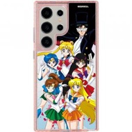 (多種顏色及型號)(含兼容Magsafe選項) 美少女戰士 - Sailor Moon Family Samsung Galaxy S24 Ultra/S24+/S24 S23/A54/A53 氣墊防摔保護殼 -5705(透閃粉邊) 防撞保護 十英尺防摔