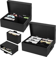 3500+ Card Organiser, containing 2 sets of 16-piece foldable storage boxes and specialised organiser