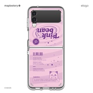 elago x MapleStory collection Hybrid Case for Galaxy Z Flip 3 [4 Styles] เคสใส ไม่เกิดฟอง ของแท้จากต