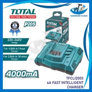 Total TFCLI2003 Lithium Battery Charger 4A Cordless Drill Battery Charger Lithium Ion Battery Charge