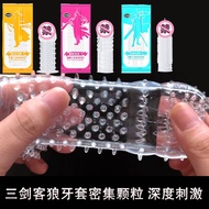 情趣套 情趣用品 Reusable Condom Crystal Spike Condom Kondom Berduri kondom tahan lama condom one