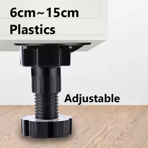 Adjustable Height Cupboard Foot Cabinet Leg 6cm~15cm, For Furniture Cabinets Table Leg Heavy Duty Ca