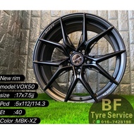 BIG SALE RAXER Vox50 new sport rim 17x7.5jj 5x112 5x114.3 et40 MBK JOHOR BARU