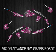 STIKER STRIPING DECAL NEW VIXION ADVANCE TH 2015-2016 GRAFIS ROBOT