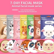 Animal Face Cartoon Cute Mask Moisturizing Facial Mask Facial Moisturizing&softening Mask N7u0