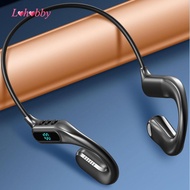 [Lohobby] Open Ear Headphone, Wireless Flexible Ear Hook Secure Air Conduction Headphones Sports Hea