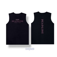 HOT! 【เสื้อกั๊กแขนกุด】 LEKMONG BLACKPINK DEADLINE WORLD TOURING เสื้อยืดพิมพ์ลายเต็ม S-3XL