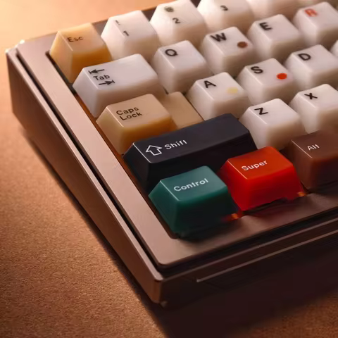 Soft Jade Mixed Lamp Retro Fog Light Cherry Profile PC Custom Keycaps for 61/64/68/84/87 MX Mechanic