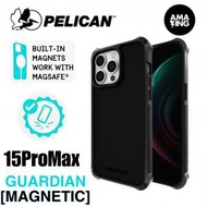PELICAN - GUARDIAN W/ MAGSAFE® FOR IPHONE 15 PRO MAX - BLACK 軍規防摔手機保護殼