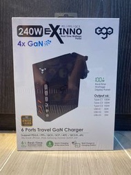 🔥全新現貨🔥EGO EXINNO 240W GAN 6輸出USB充電器 (EX220) 即時輸出顯示USB 充電器 火牛 EGO 240W Charger PD Type-C USB-C 120W 85W 65W 45W