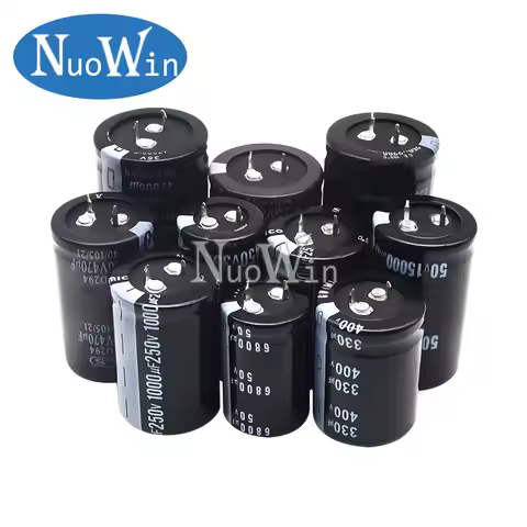 2PCS Electrolytic Capacitor 25V 35V 63V 80V 100V 200V 250V 400V 450V 6800UF 10000UF 12000UF 22000UF 