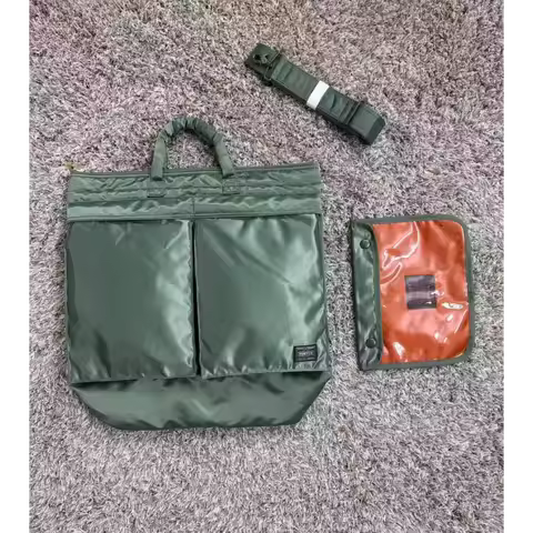 Porter Tanker Helmet Bag 40*41cm 622-19555 Large Capacity Shoulder Tote Bag Travel Handbag Sports Me