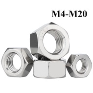 304 Stainless Steel Fine Thread Nut Daquan Negative Thread Nut Hex Nut M4-M20