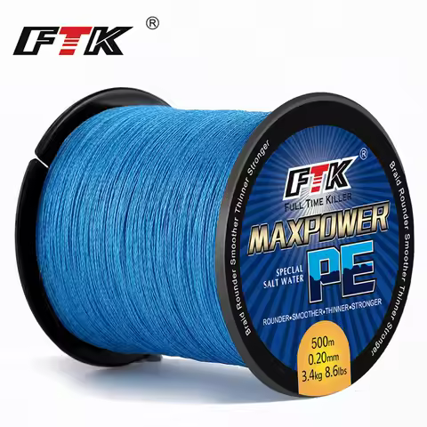 FTK PE Braided Line TP 500M LB13-17 Code0.4-6.0 DIA/mm0.1-0.4 Super Multifilament Fishing Carp