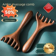 Ebony Head Antlers Massager Five Claws Massage Comb Scalp Meridian Comb Head Scratching Scratching H