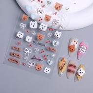 5D cartoon nail stickers, nail decoration, nail art