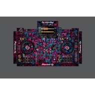Fire Express ] DJ Desk Sticker Skin (A22) (XDJ RR / RX / RX2 / RX3 / XZ , DDJ - SB / RB /200/400)