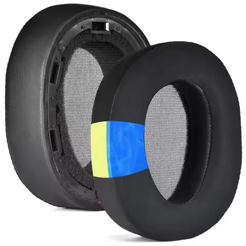 Upgraded Cooling Gel headphone ear pads for Sony MDR-100ABN,WH-H900N Headset Earmuffs Ear covers thi