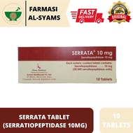 SERRATA 10MG ENTERIC COATED TABLET 10'S [UNTUK SURUT BENGKAK]