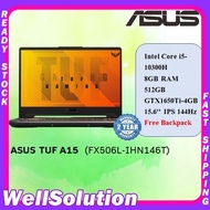 Asus TUF F15 FX506L-IHN146T 15.6'' FHD 144Hz Gaming Laptop ( i5-10300H, 8GB, 512GB SSD, GTX1650Ti 4GB, W10, 2YW )