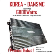 Korea Car Amplifier/Kereta amplifier high power car 4 channel AMP MAX 6800W/ Power M/ 4CH car amplifier