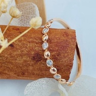 天然鑽石 18K金/750R 玫瑰金色 戒指 輕珠寶飾品 S213