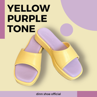 [ส่งเร็วพิเศษ!] dinn รุ่น DW003 รองเท้าส้นตึก รองเท้าส้นเตารีด รองเท้าเปิดส้น รองเท้าแตะส้นสูง รองเท