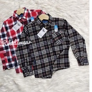 KEMEJA Boys' Long Sleeve Flannel Shirt Premium Junior Shirt 5-11 Years {SIL.27Jn22G}