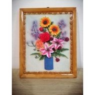 Frame Corak Bunga Hiasan Dinding/Frame Wall Decor