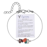COLORFUL BLING Healing Crystal Zodiac Bracelet for Women Spiritual Crystal Zodiac Sign Beaded Bracel