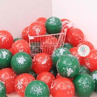 SUKAPARTY - 30-piece Christmas Latex Balloon Package 30-piece Merry Christmas Latex Balloon/s