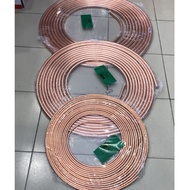 (Loose Cut / Feet) ACSON Aircond Copper Pipe 1/4 , 3/8 , 1/2, 5/8 Inch X 0.61mm Copper Tube Acson &amp; Normal Copper Tube