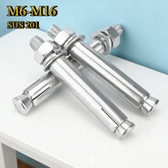 [FGH-GY] 201 Stainless Steel Sleeve Anchor Wall Plug  | Expansion Anchor Bolt   M6/M8-M16