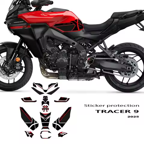3D Stickers for Tracer 9 GT 2025 Sides Protection Tank Motorcycle Resin Sticker Decoration Protectio