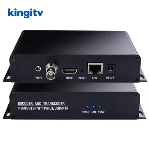 H.264 H.265 Streaming Encoder 4K One Channel IP to HD /CVBS Decoder Broadcast IPTV IP to IP Transcod