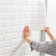Domura 3D Embossed Brick Wall Sticker Wallpaper 77x70cm - TC073