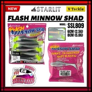 Starlit SSL809 Flash Minnow Shad Soft Lure 6cm/8cm