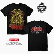 Slipknot Rock Band Basic Kaos Short Sleeve Shirt Casual Baju Lelaki Summer clothes Round Neck