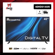 Aconatic LED Digital TV HD แอลอีดี ดิจิตอลทีวี ขนาด 40 นิ้ว รุ่น 40HD514AN มีกล่องดิจิตอลในตัว (รับป