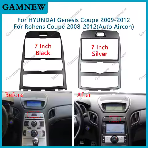 7 Inch Car Frame Adapter Android Radio Dash Fitting Panel Kit For HYUNDAI Genesis Coupe Rohens Coupe
