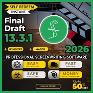 [SELF REDEEM] Final Draft v13.3.1 Latest Update 2026 Lifetime For Win & McOS | Pro Screenwriting