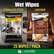 Leather / Stainless Steel Wipes Leather Wet Wipes Car Seat Leather Wipes Car Kitchen Wipes Wet