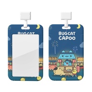 Bugcat Capoo ID Card Badge Holder Lanyard personalize Card Case Name Tag Retractable,Customizable