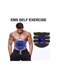 1入組腹肌刺激器、肌肉緊緻器、便攜式肌肉訓練器，智能無線健身器材，適用於男女腹肌/手臂/腿部家居辦公室運動腹肌運動