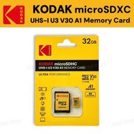 KODAK 32GB MicroSDHC 高速記憶卡 UHS-I U3 V30 A1 Memory Card｜Ultra Performance｜平行進口｜MicroSD 記憶卡｜記憶咭｜SD卡套