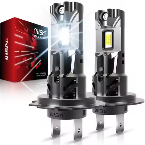 OUSHI 2x H7 Car LED Bulbs Canbus Turbo with Fan High Power Car Headlight Fog Lamp for Mercedes W211 