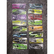 Newest MSM ASYROF bus stickers, collection of 16 models, 36 pcs